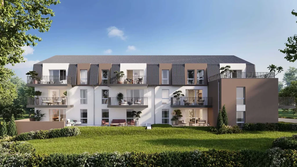Vue 3D de la résidence Les Habsburg à Carspach - Une réalisation Atik