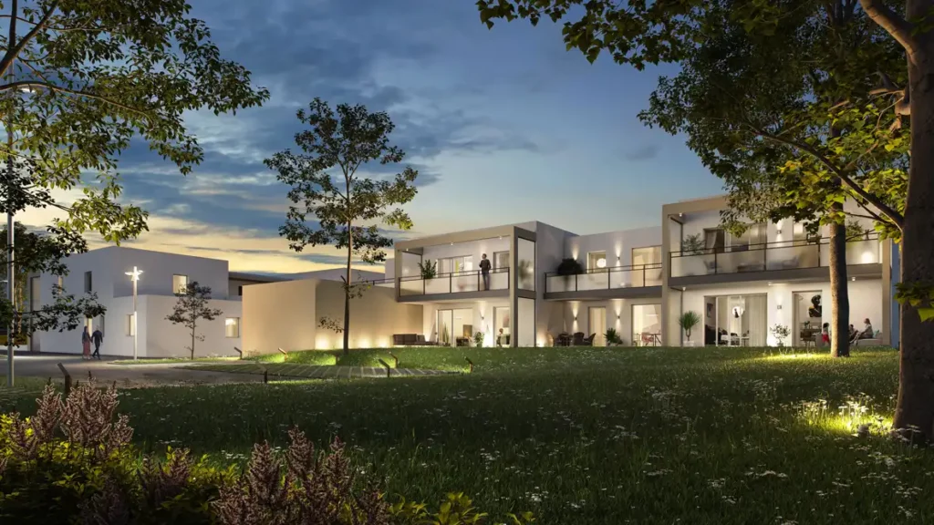 Vue 3D du programme Bergamotte à Sennecey-lès-Dijon - Atik